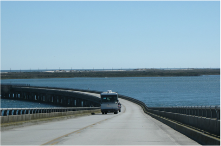 Picture: Virginia Dare Bridge connects the Outer Banks to the mainland ~ catmichaelswriter.com