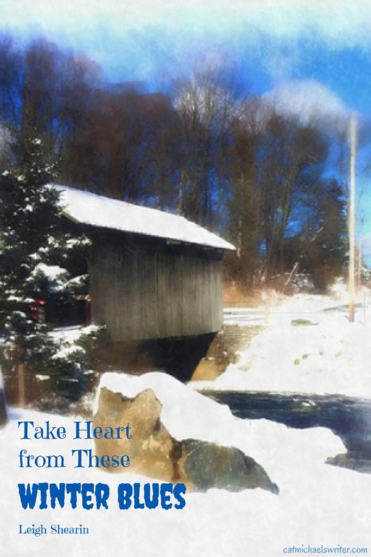 Take Heart from These Winter Blues ~ Leigh Shearin, guest blogging on catmichaelswriter.com